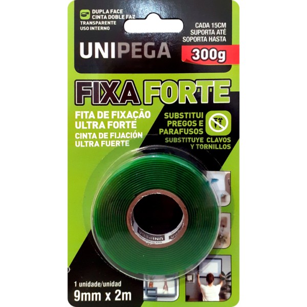 CINTA DOBLE FAZ FORTE 9MM X 2MT