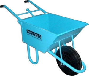 CARRETILLA METAL L90 R.MACIZA MANGO REBA