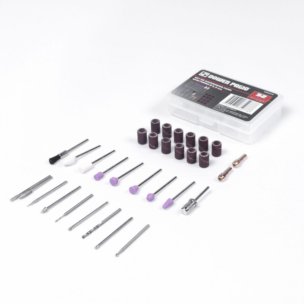 SET ACCESORIOS MINITORNO 32Pz Ø2.3"
