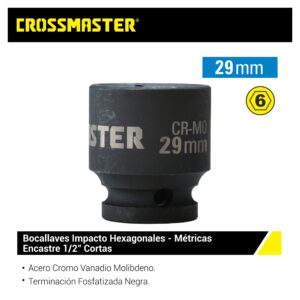 BOCALLAVE A.IMPACTO 1/2" - 29MM CROSSMAN