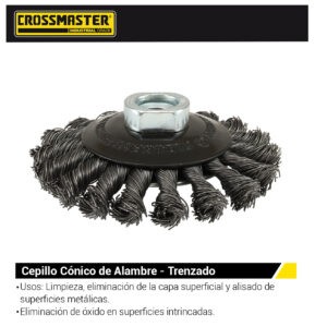CEPILLO CONICO ALAMBRE TRENZADO